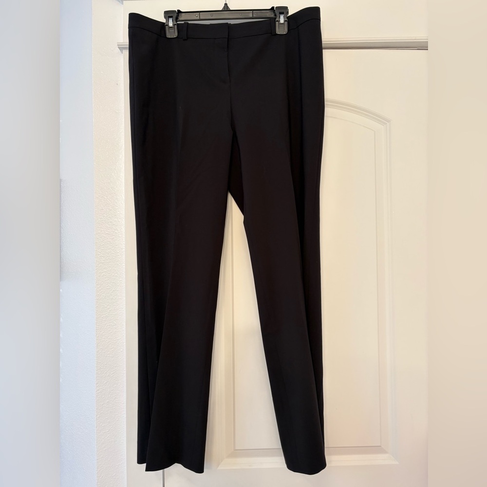 Boss Wool Classic Black Straight Leg Pants